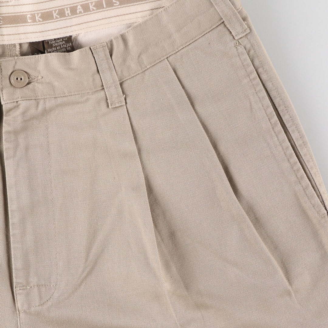 90s~ Calvin Klein Khakis Two-pleat Chino Pants Men's W34 Vintage / eaa474871