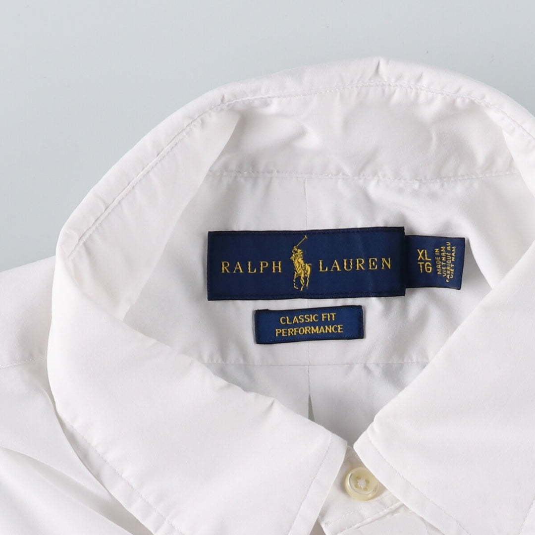 Ralph Lauren Classic Fit Performance Poly x Nylon Long Sleeve Button Down Shirt Men's XL / eaa474886