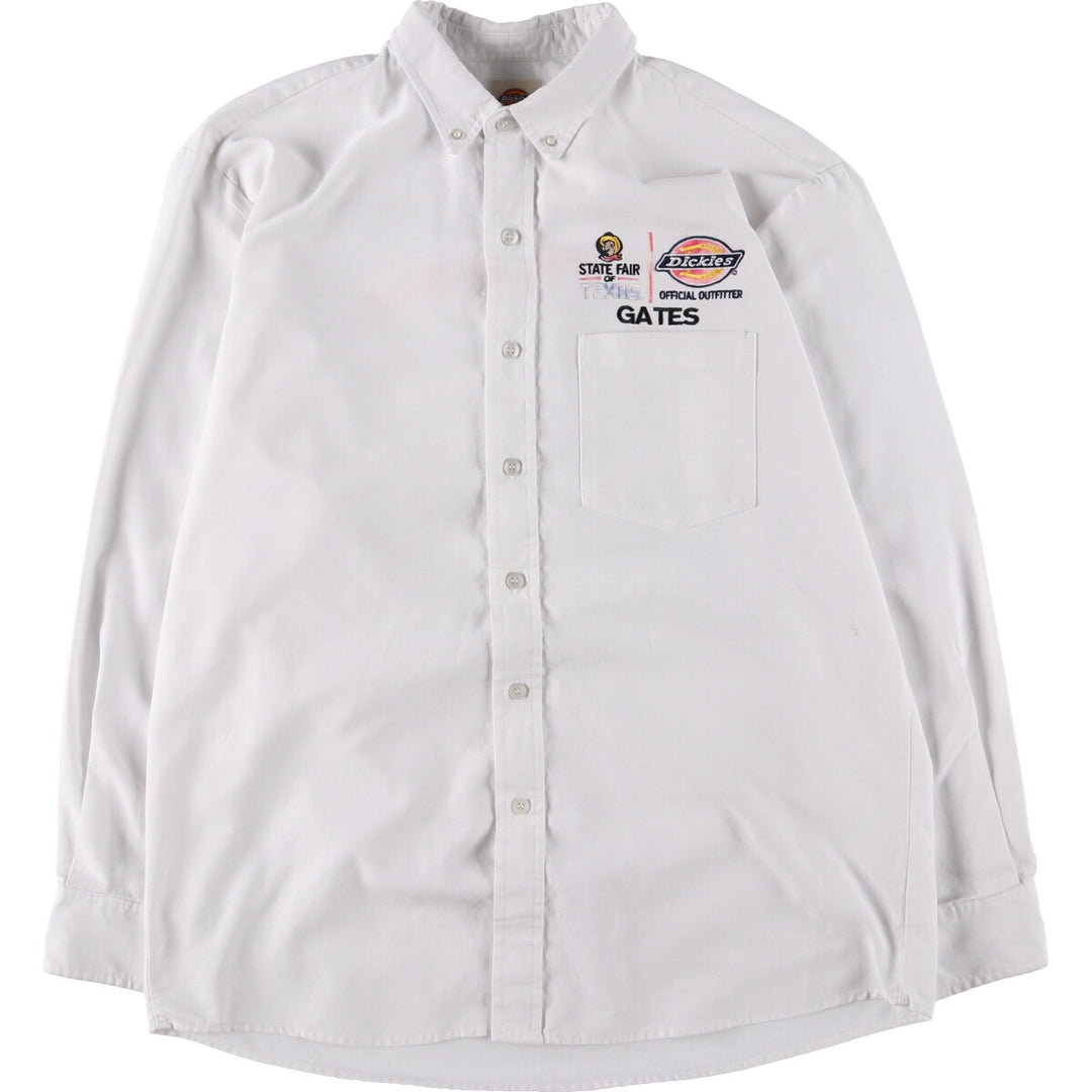 Dickies Long Sleeve Button Down Work Shirt Men's L Size / eaa474887