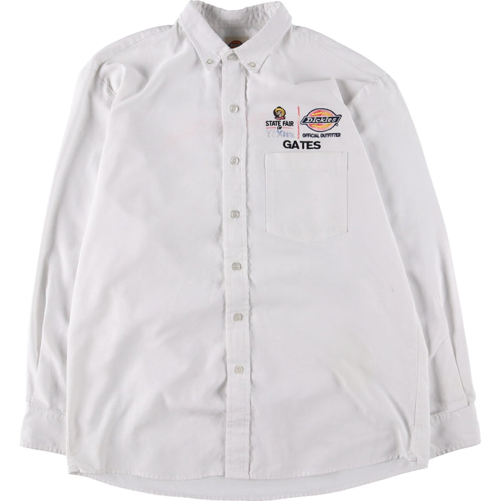 Dickies Long Sleeve Button Down Work Shirt Men's L Size / eaa474887