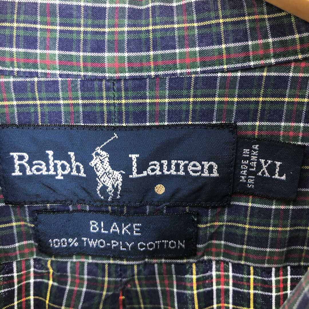 Ralph Lauren BLAKE long sleeve button down check shirt men's XL equivalent /eaa474900