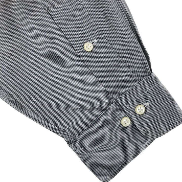 Ralph Lauren ANDREW Houndstooth Pattern Long Sleeve Cotton Check Shirt Men's XL / eaa474901