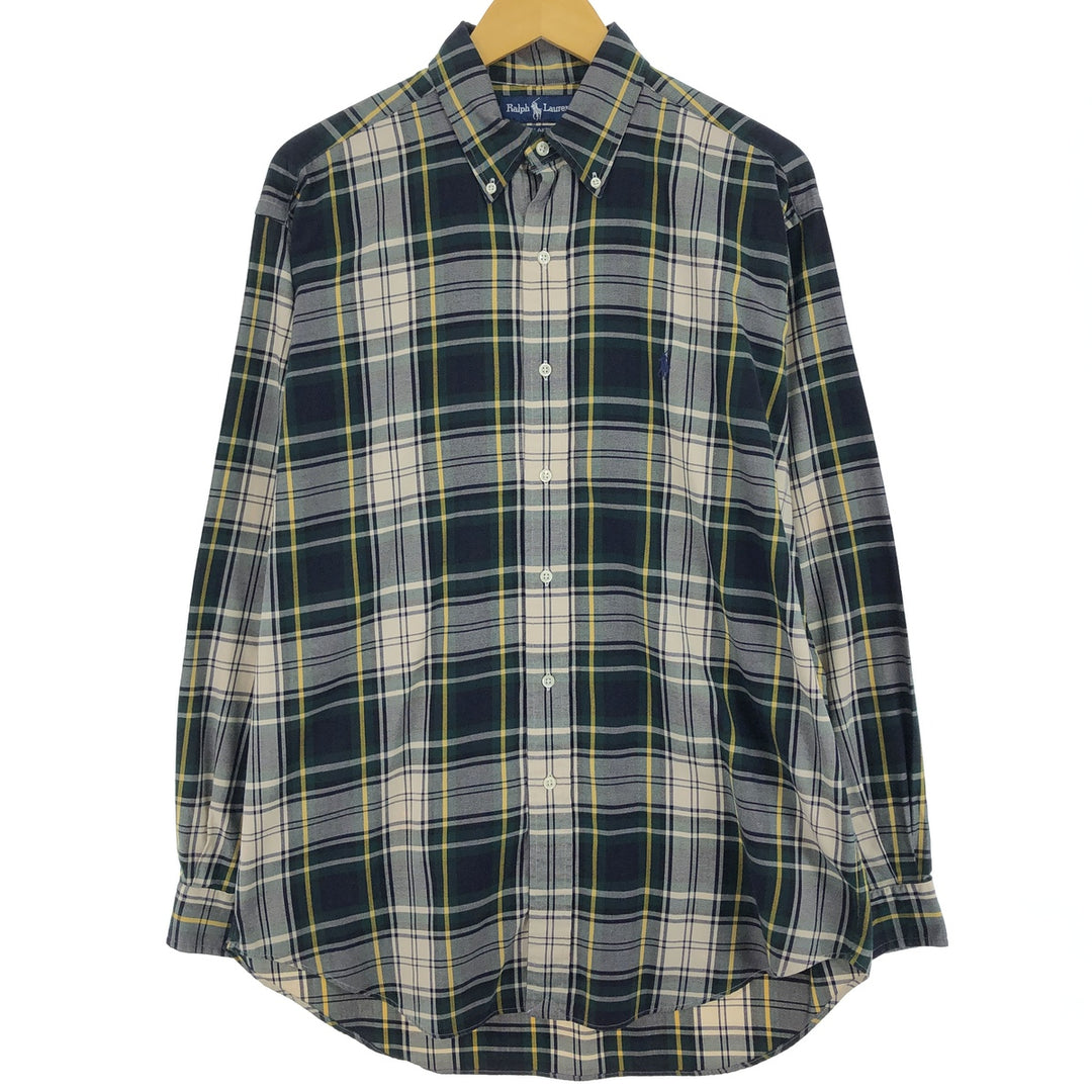 Ralph Lauren BLAIRE Tartan Check Long Sleeve Button-Down Check Shirt Men's M Size / eaa474910