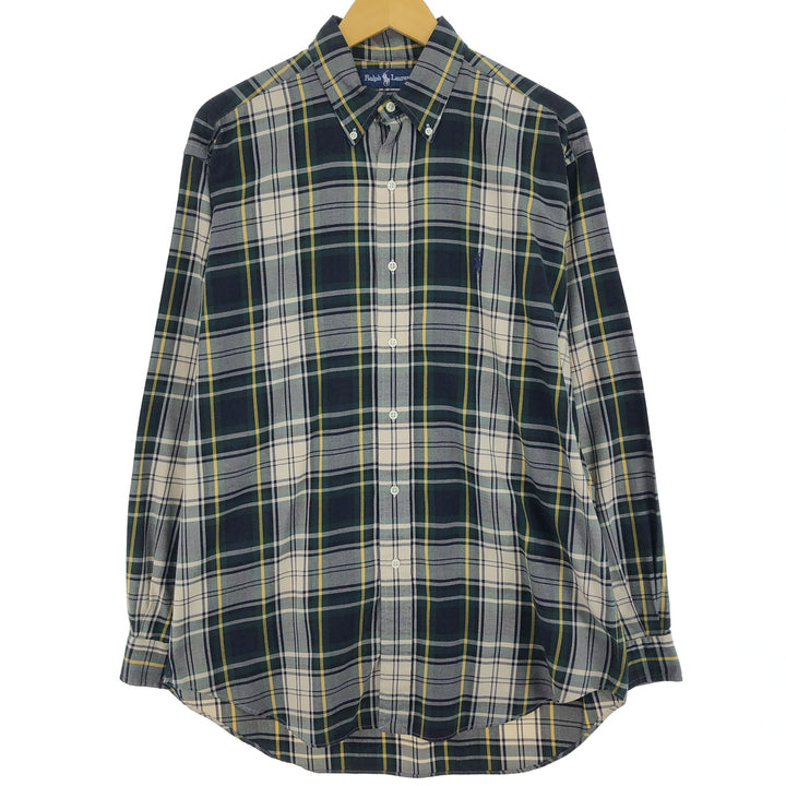 Ralph Lauren BLAIRE Tartan Check Long Sleeve Button-Down Check Shirt Men's M Size / eaa474910
