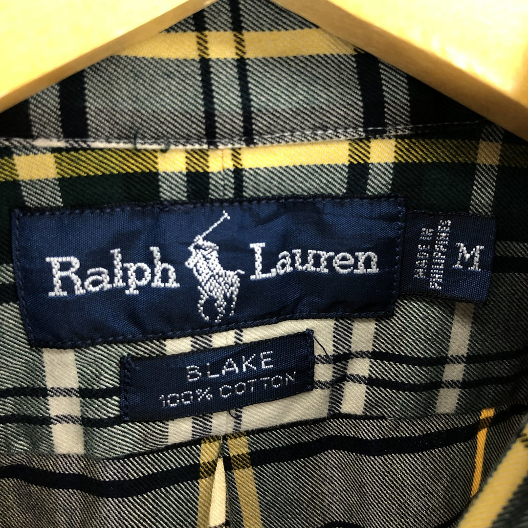 Ralph Lauren BLAIRE Tartan Check Long Sleeve Button-Down Check Shirt Men's M Size / eaa474910