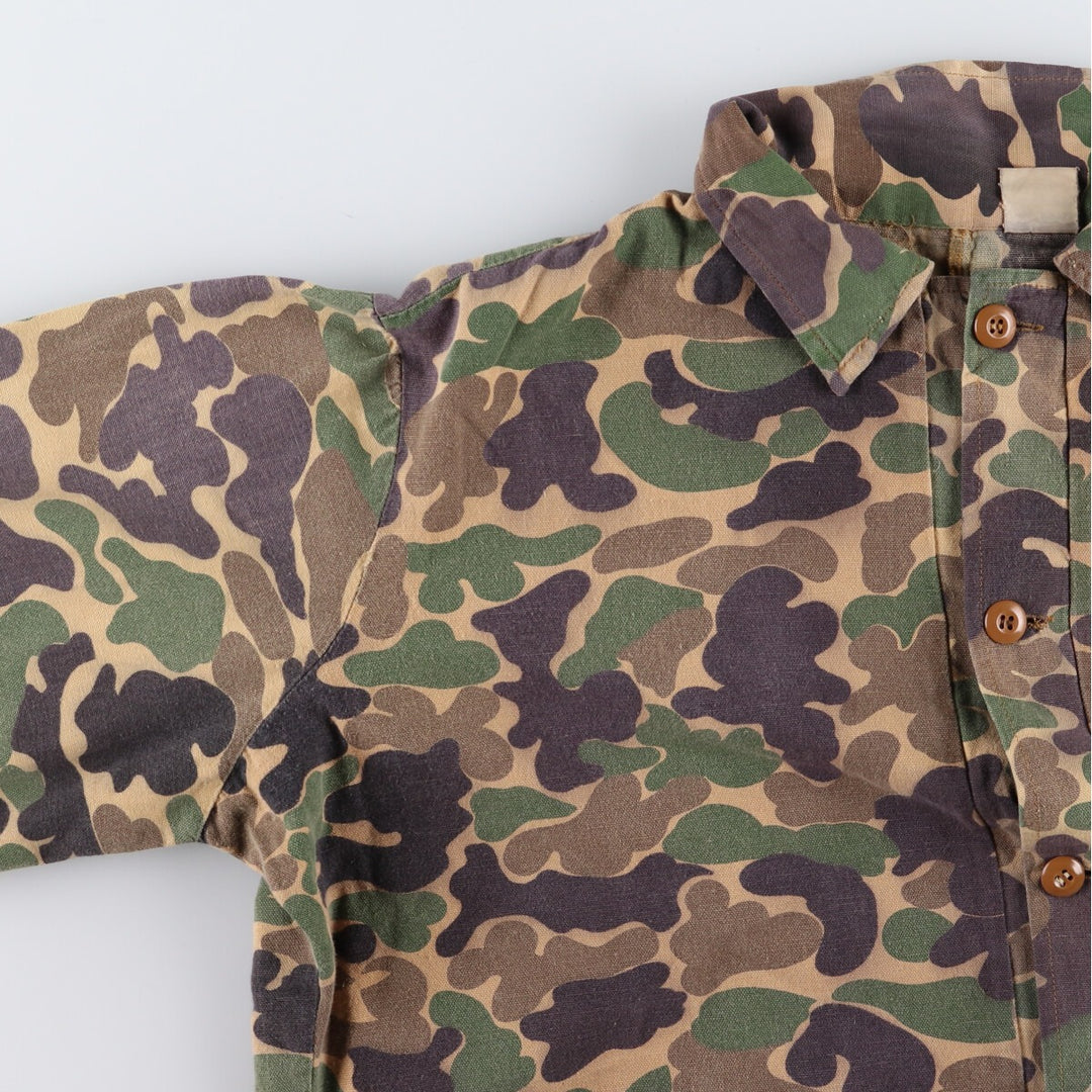 80's GAME WINNER Camouflage Pattern Duck Hunter Camo Hunting Jacket Men's L Size Vintage /eaa474924