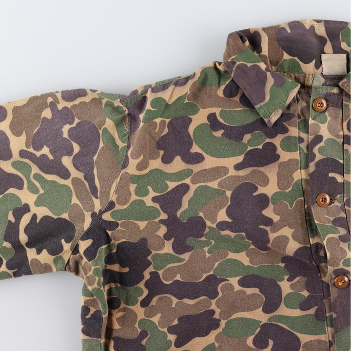 80's GAME WINNER Camouflage Pattern Duck Hunter Camo Hunting Jacket Men's L Size Vintage /eaa474924