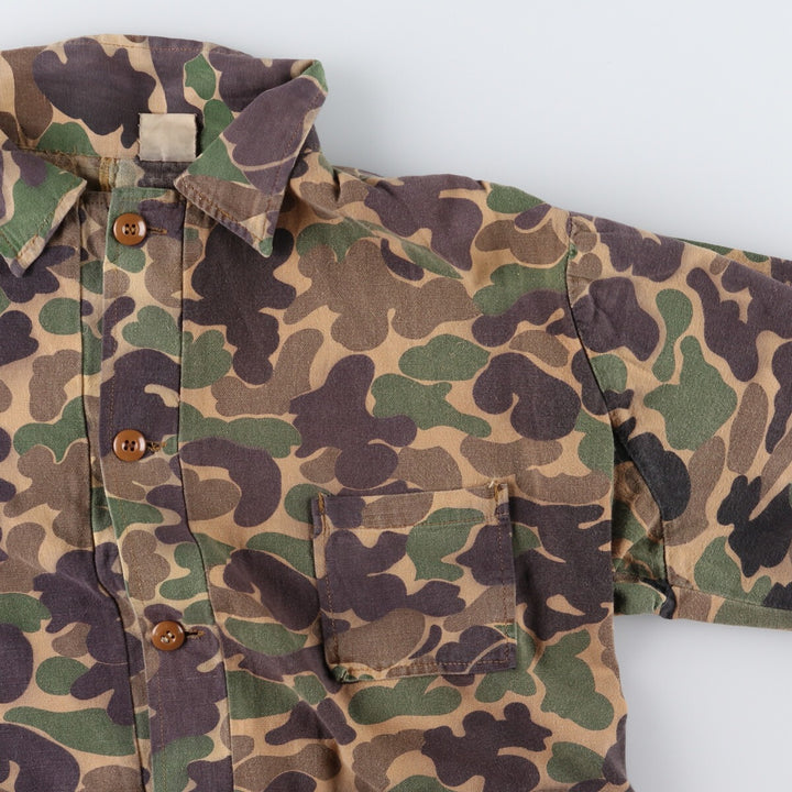 80's GAME WINNER Camouflage Pattern Duck Hunter Camo Hunting Jacket Men's L Size Vintage /eaa474924