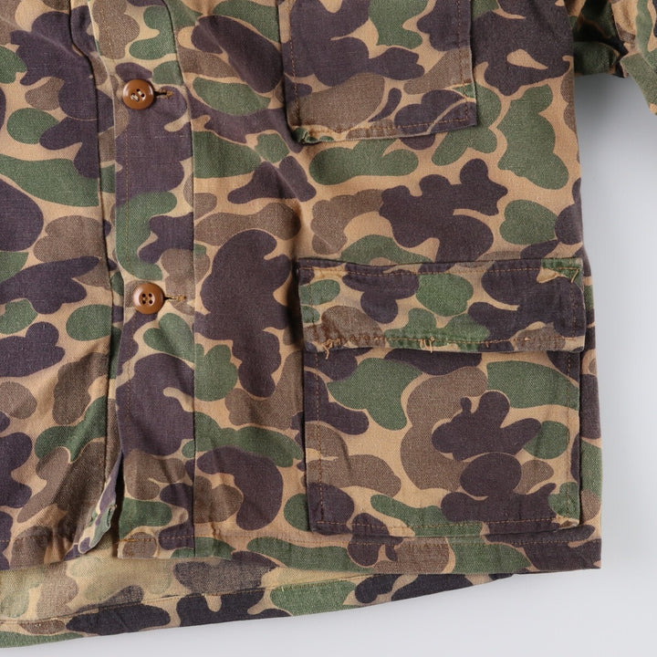 80's GAME WINNER Camouflage Pattern Duck Hunter Camo Hunting Jacket Men's L Size Vintage /eaa474924