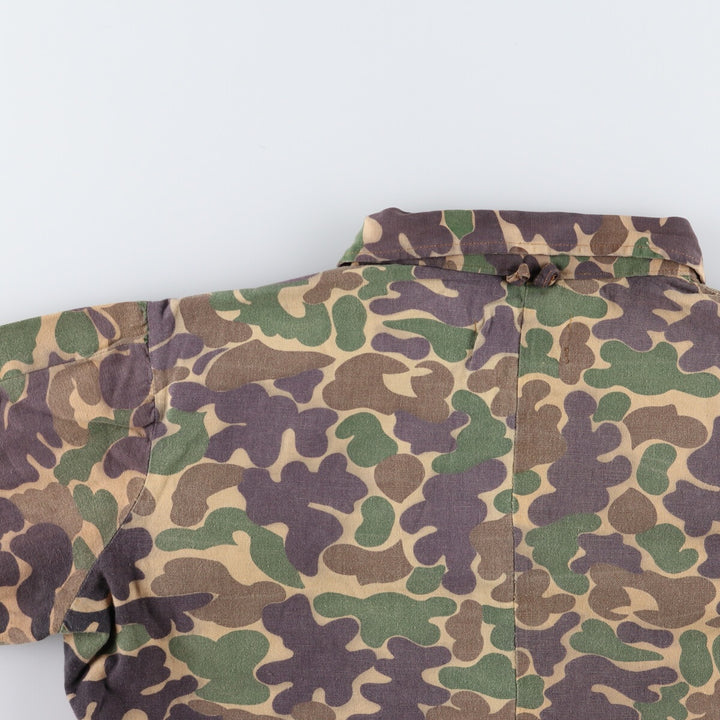 80's GAME WINNER Camouflage Pattern Duck Hunter Camo Hunting Jacket Men's L Size Vintage /eaa474924