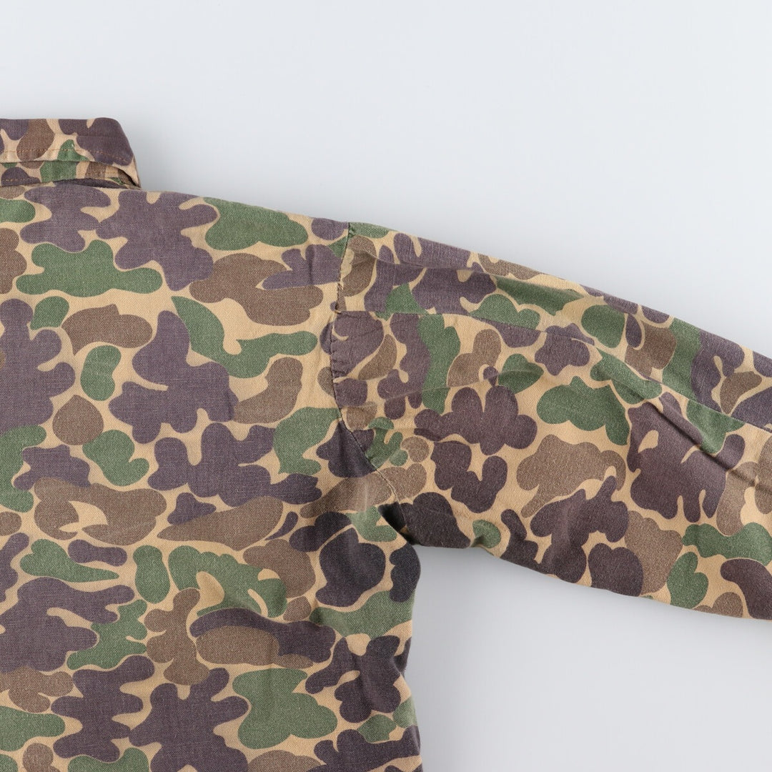 80's GAME WINNER Camouflage Pattern Duck Hunter Camo Hunting Jacket Men's L Size Vintage /eaa474924