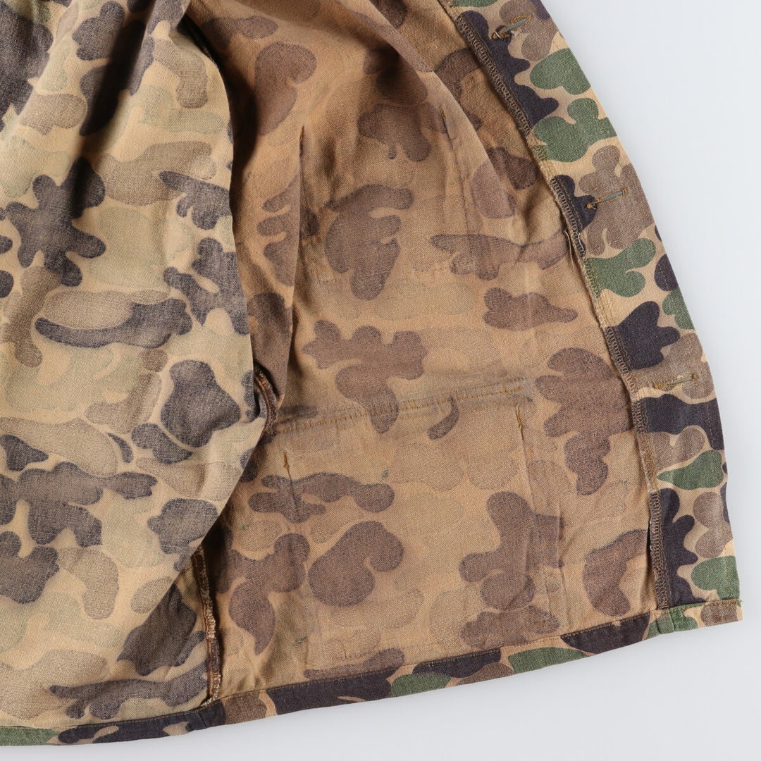 80's GAME WINNER Camouflage Pattern Duck Hunter Camo Hunting Jacket Men's L Size Vintage /eaa474924