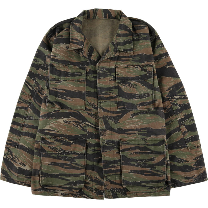 Civilian product MSI INTERNATIONAL Camouflage Pattern Tiger Stripe Camo Military Field Jacket Made in USA Men's M size /eaa474949
