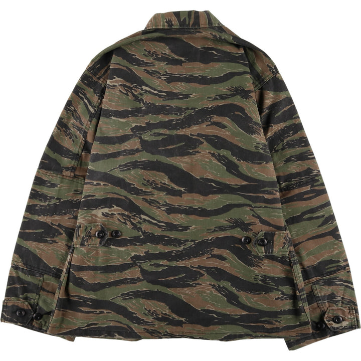 Civilian product MSI INTERNATIONAL Camouflage Pattern Tiger Stripe Camo Military Field Jacket Made in USA Men's M size /eaa474949