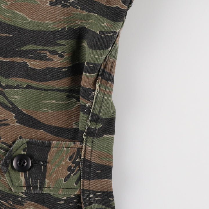 Civilian product MSI INTERNATIONAL Camouflage Pattern Tiger Stripe Camo Military Field Jacket Made in USA Men's M size /eaa474949