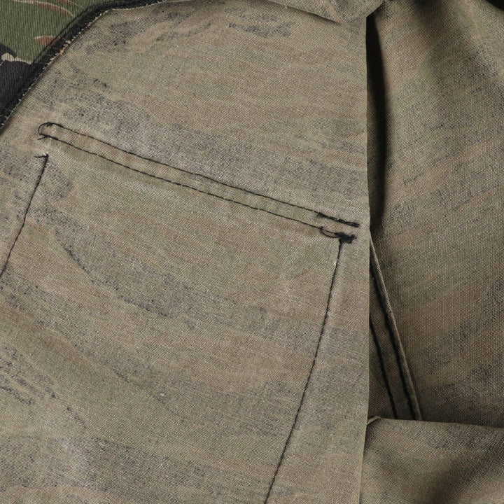 Civilian product MSI INTERNATIONAL Camouflage Pattern Tiger Stripe Camo Military Field Jacket Made in USA Men's M size /eaa474949