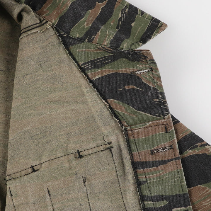 Civilian product MSI INTERNATIONAL Camouflage Pattern Tiger Stripe Camo Military Field Jacket Made in USA Men's M size /eaa474949