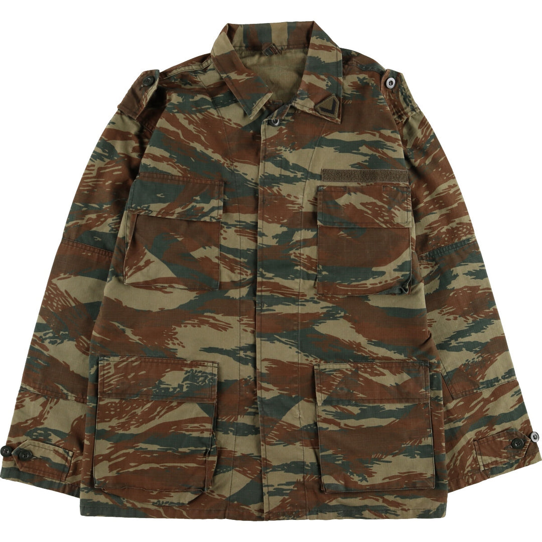 Greek Army Camouflage Pattern Lizard Camo Military BDU Jacket Men's M size / eaa474950