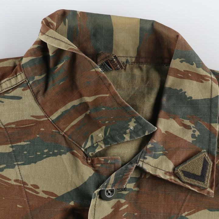 Greek Army Camouflage Pattern Lizard Camo Military BDU Jacket Men's M size / eaa474950