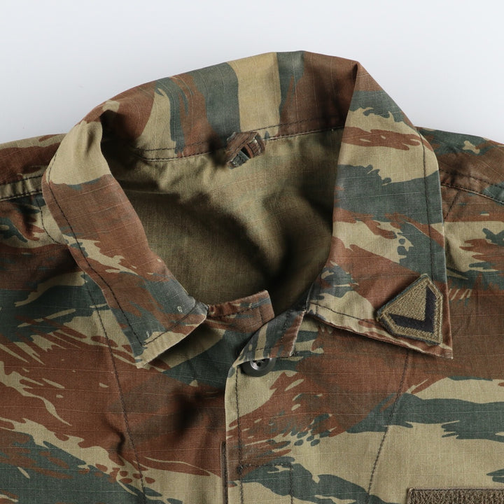 Greek Army Camouflage Pattern Lizard Camo Military BDU Jacket Men's M size / eaa474950