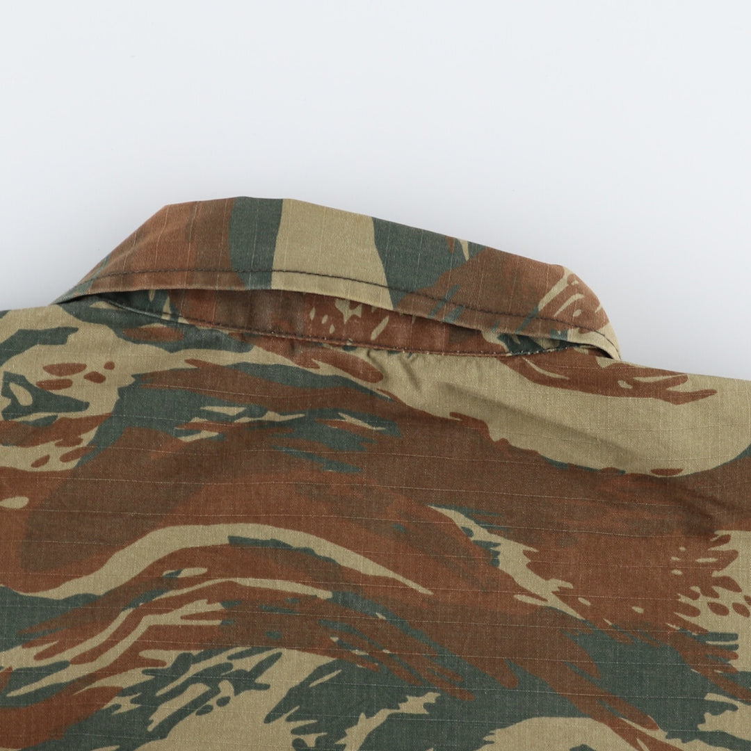 Greek Army Camouflage Pattern Lizard Camo Military BDU Jacket Men's M size / eaa474950