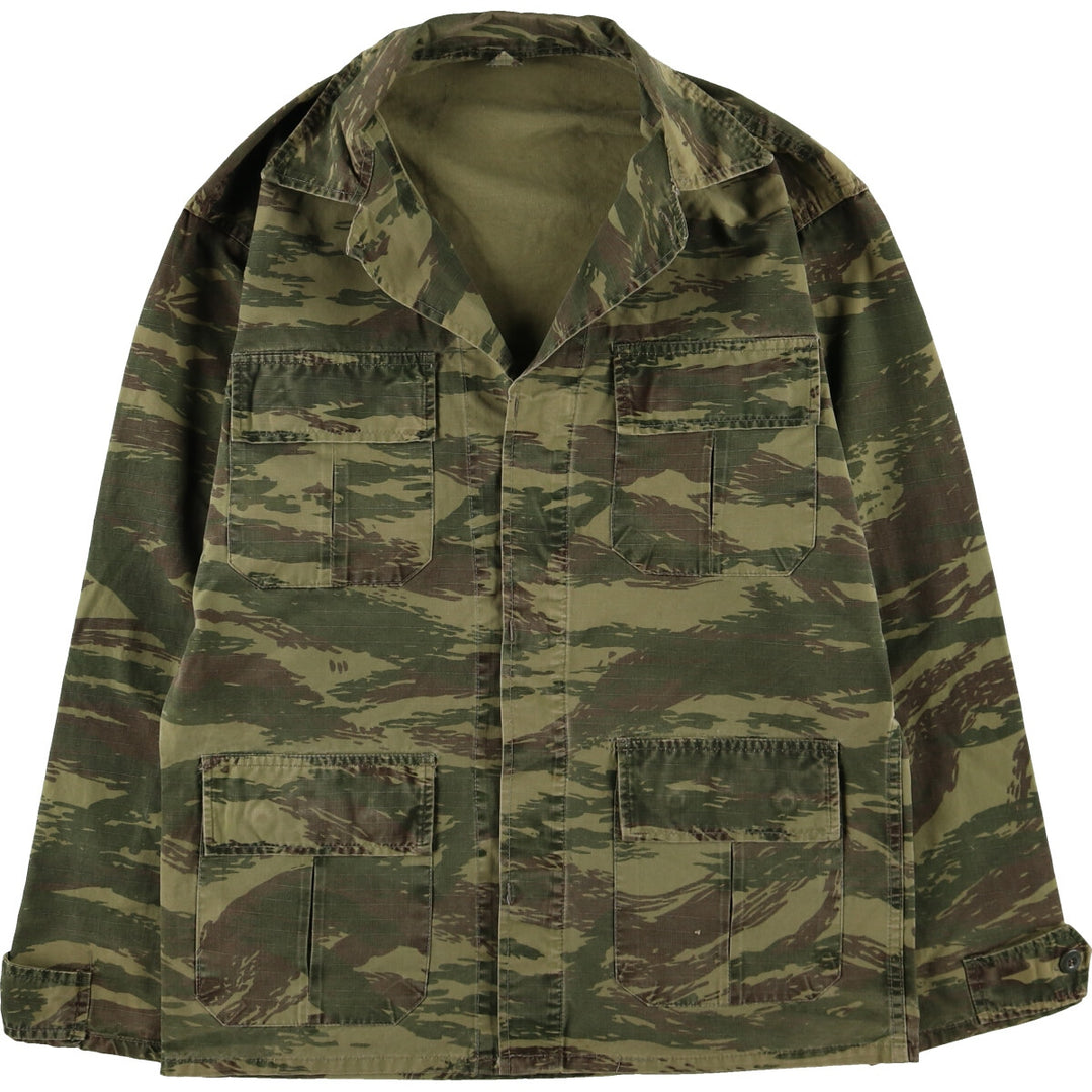 Genuine Greek military camouflage pattern lizard camo military field jacket, men's XL size / eaa474952