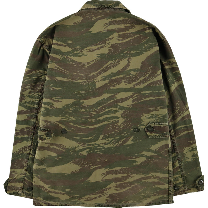 Genuine Greek military camouflage pattern lizard camo military field jacket, men's XL size / eaa474952