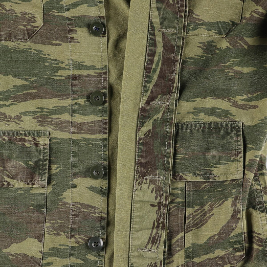 Genuine Greek military camouflage pattern lizard camo military field jacket, men's XL size / eaa474952