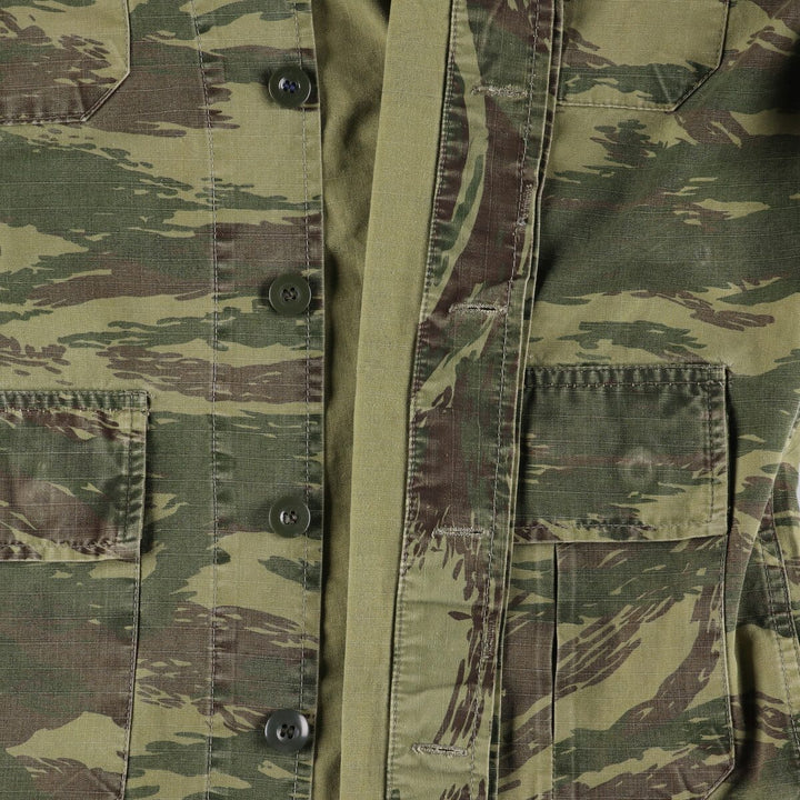 Genuine Greek military camouflage pattern lizard camo military field jacket, men's XL size / eaa474952