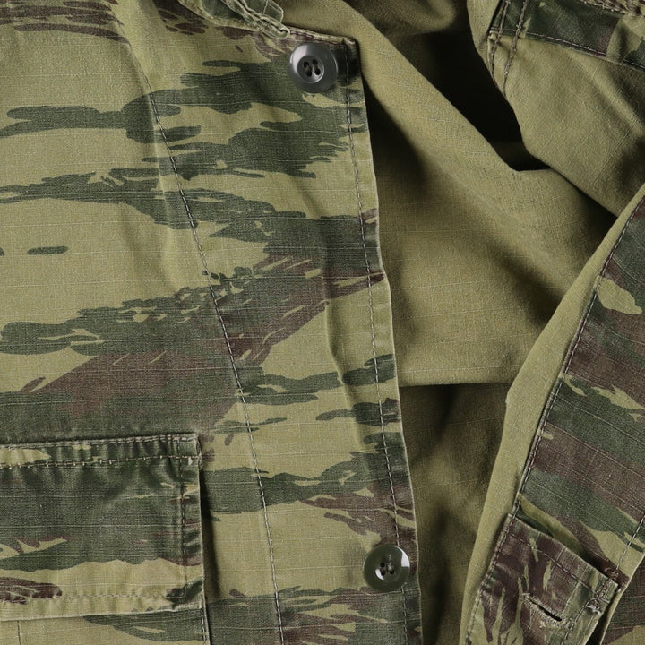 Genuine Greek military camouflage pattern lizard camo military field jacket, men's XL size / eaa474952