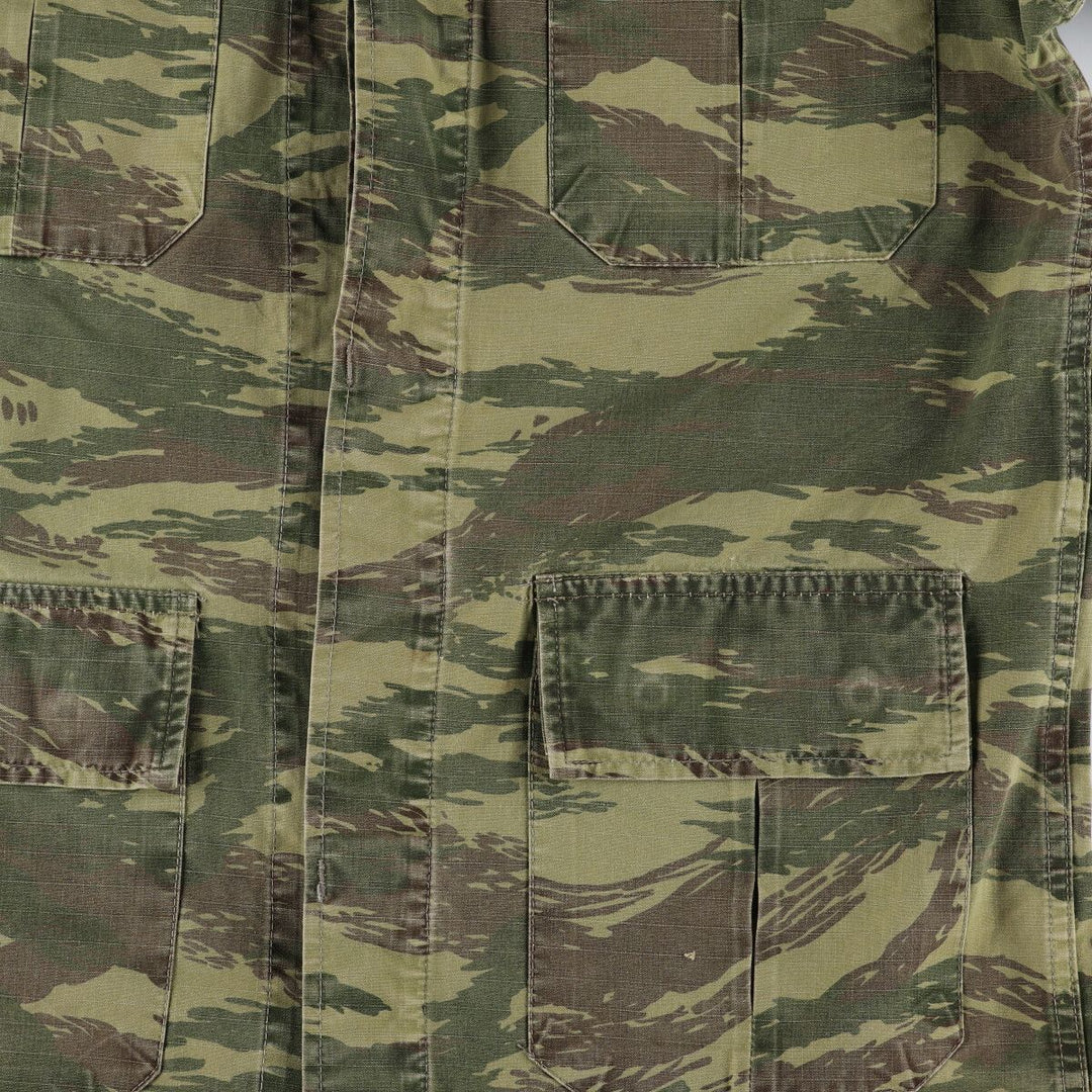 Genuine Greek military camouflage pattern lizard camo military field jacket, men's XL size / eaa474952