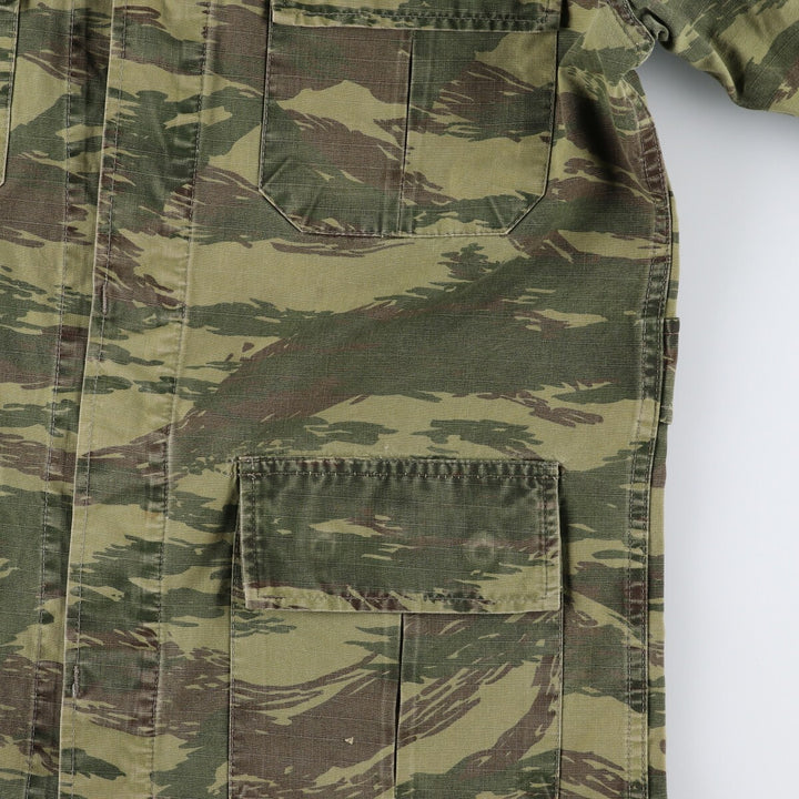 Genuine Greek military camouflage pattern lizard camo military field jacket, men's XL size / eaa474952