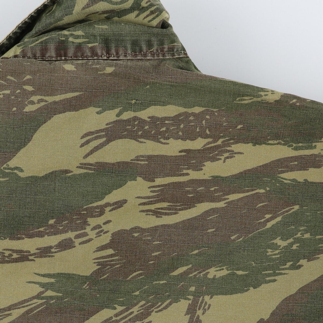 Genuine Greek military camouflage pattern lizard camo military field jacket, men's XL size / eaa474952