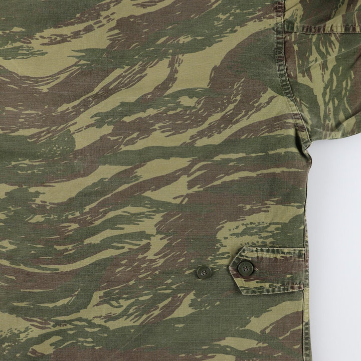 Genuine Greek military camouflage pattern lizard camo military field jacket, men's XL size / eaa474952