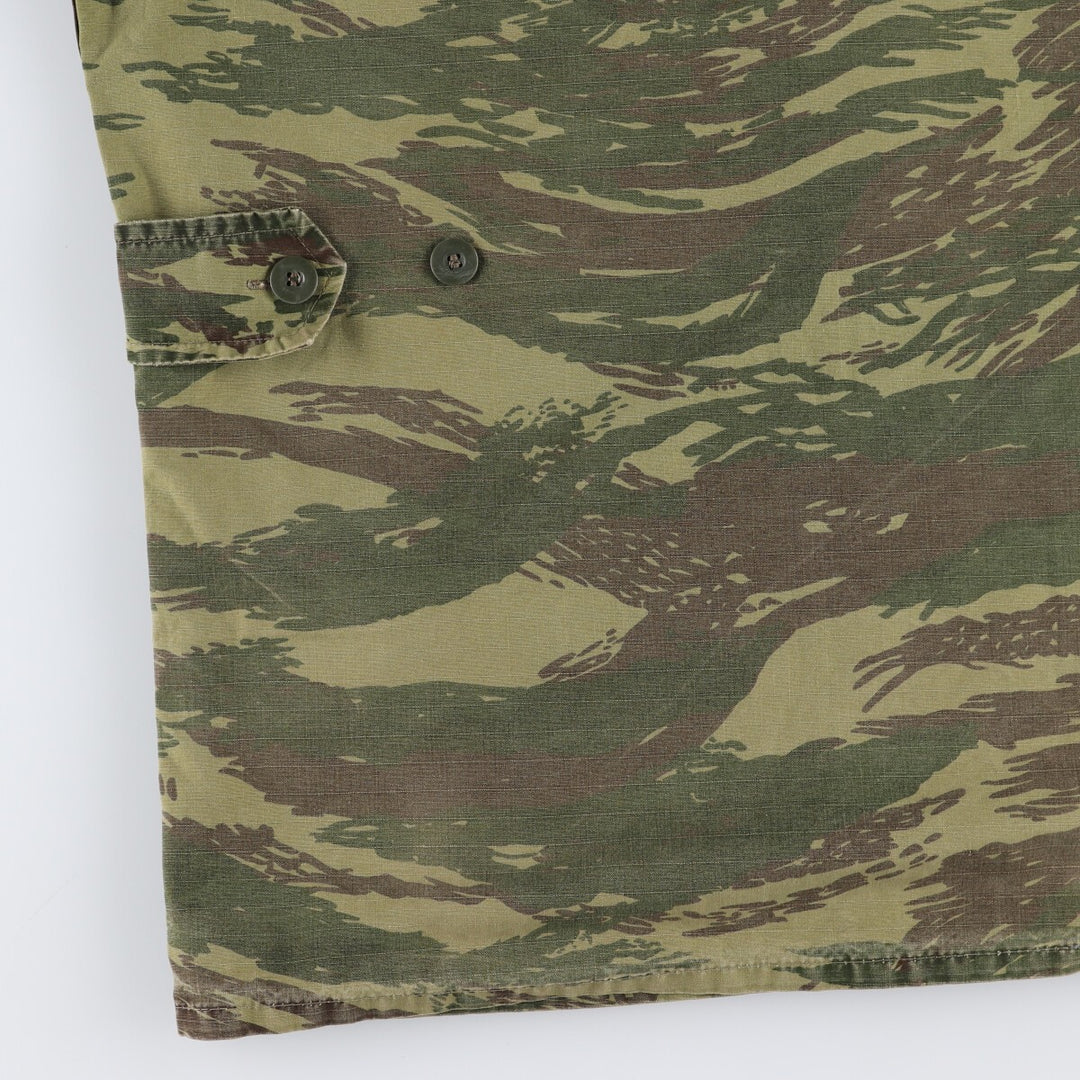 Genuine Greek military camouflage pattern lizard camo military field jacket, men's XL size / eaa474952