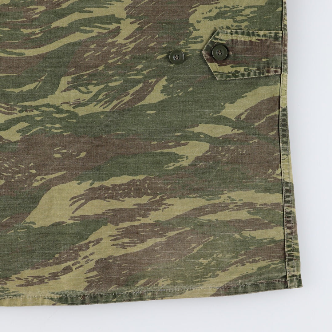 Genuine Greek military camouflage pattern lizard camo military field jacket, men's XL size / eaa474952