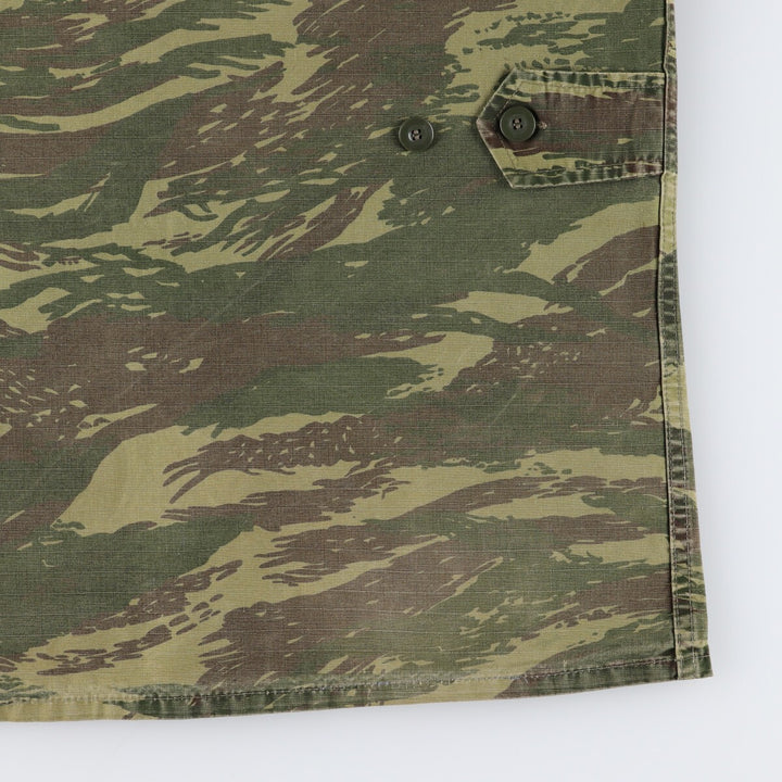 Genuine Greek military camouflage pattern lizard camo military field jacket, men's XL size / eaa474952