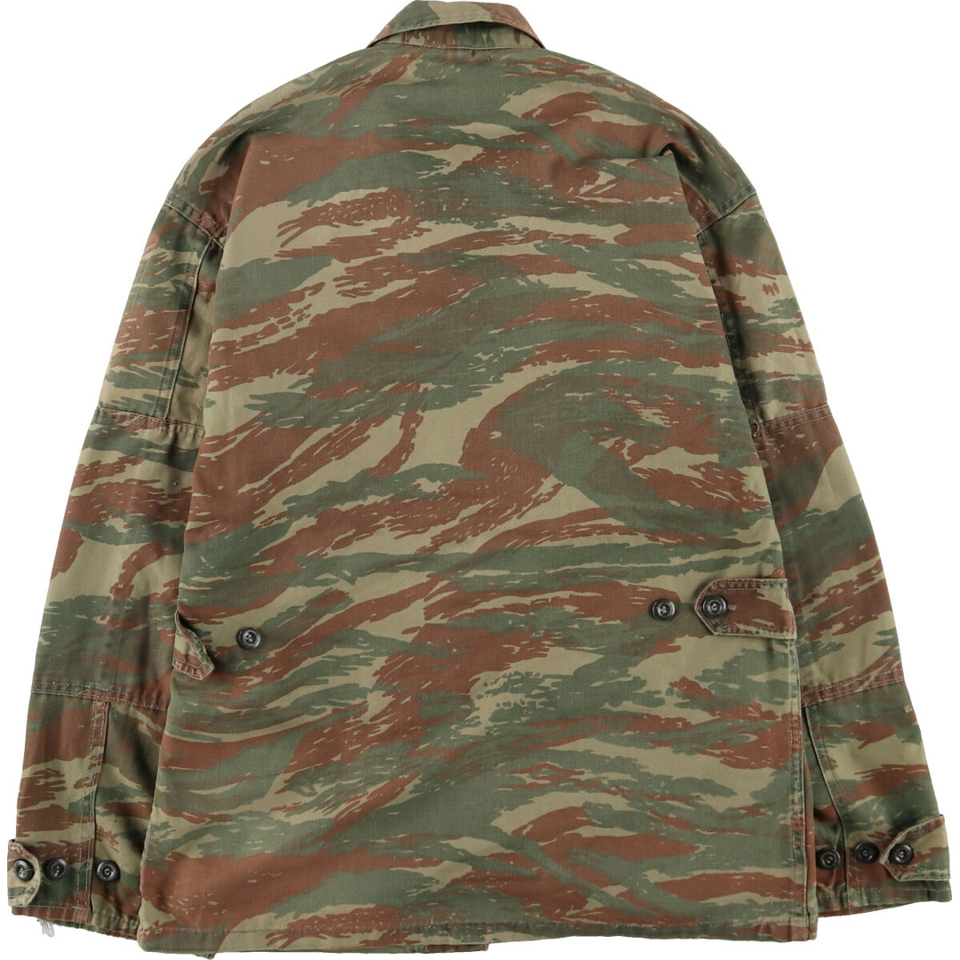 Greek Military Camouflage Pattern Lizard Camo Military Field Jacket Men's Size L /eaa474954