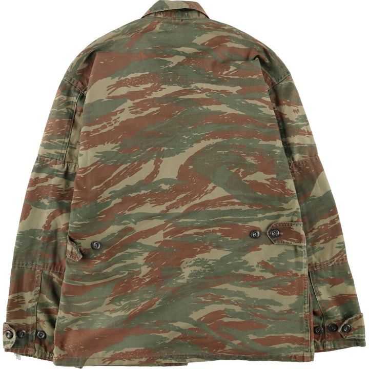 Greek Military Camouflage Pattern Lizard Camo Military Field Jacket Men's Size L /eaa474954