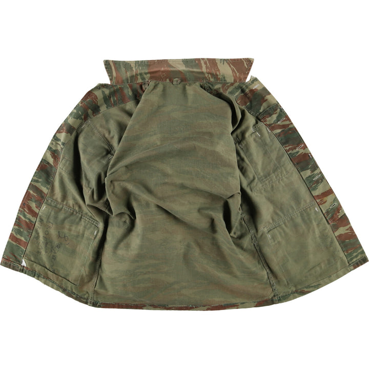 Greek Military Camouflage Pattern Lizard Camo Military Field Jacket Men's Size L /eaa474954