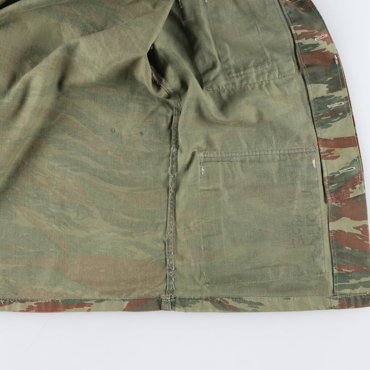 Greek Military Camouflage Pattern Lizard Camo Military Field Jacket Men's Size L /eaa474954