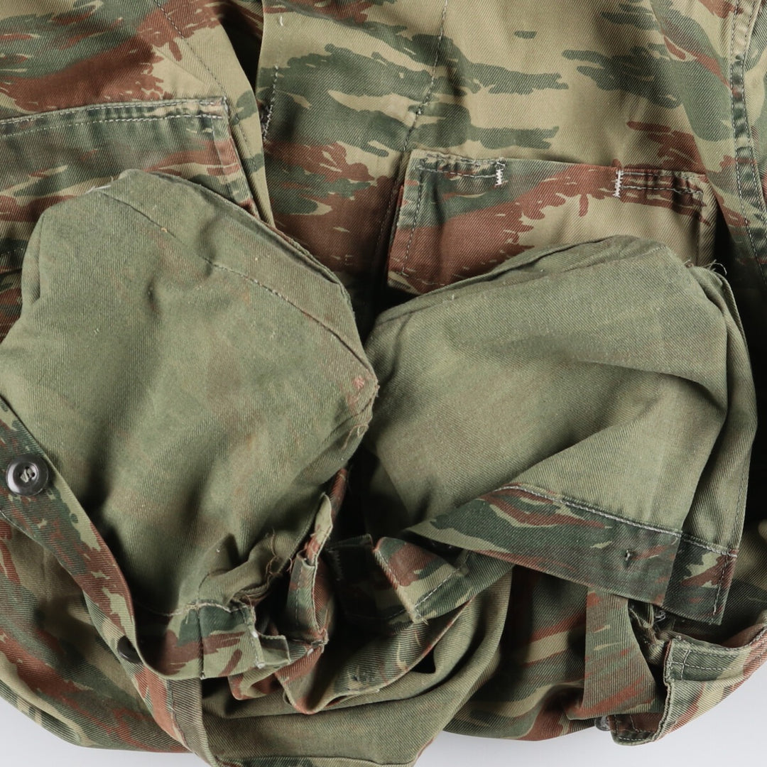 Greek Military Camouflage Pattern Lizard Camo Military Field Jacket Men's Size L /eaa474954