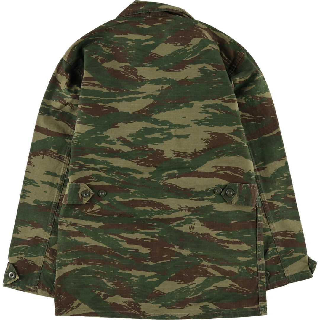 Greek Army Camouflage Pattern Lizard Camo Military Field Jacket Men's L size / eaa474955