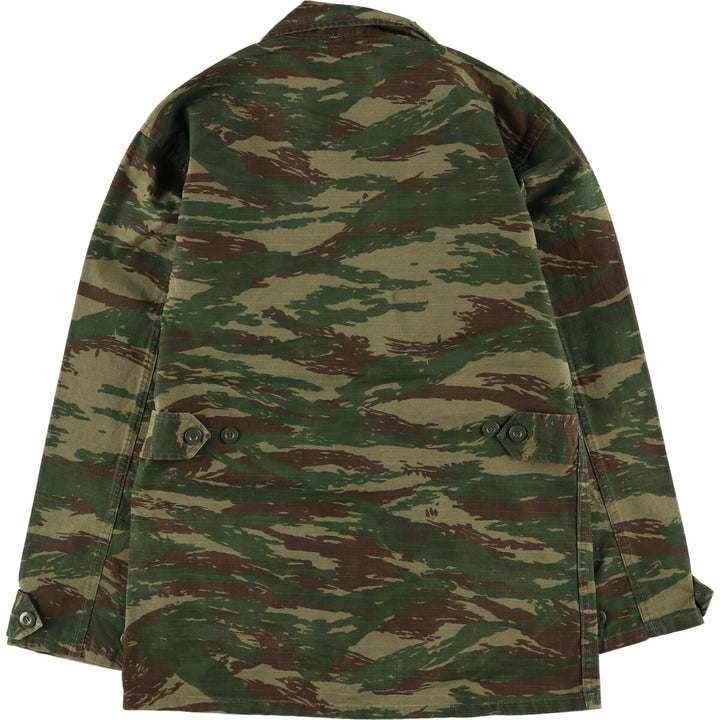 Greek Army Camouflage Pattern Lizard Camo Military Field Jacket Men's L size / eaa474955