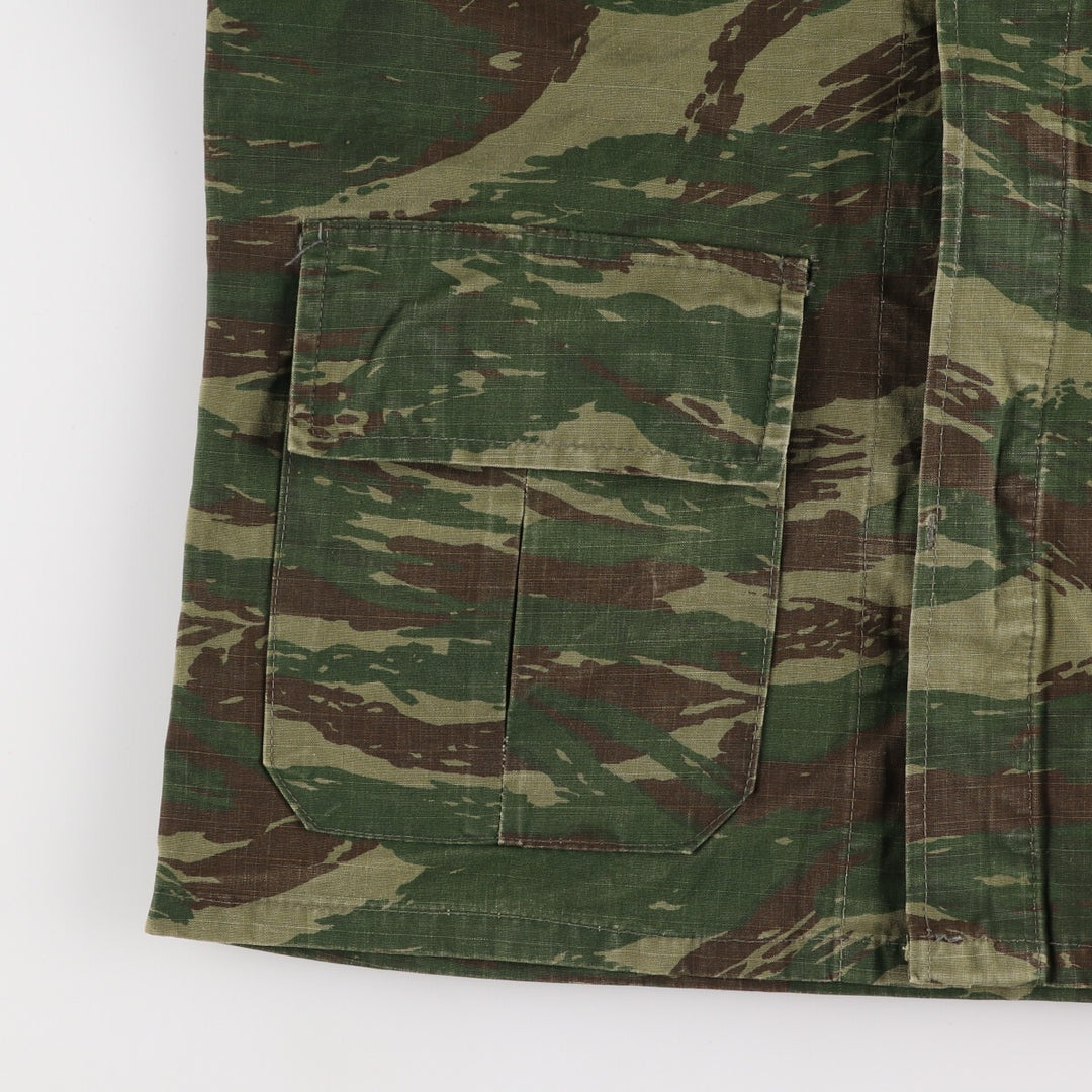 Greek Army Camouflage Pattern Lizard Camo Military Field Jacket Men's L size / eaa474955