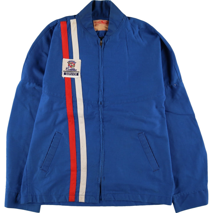 70s~80'S WORK WEAR CADILLAC Cadillac Racing Jacket Made in USA Men's M Size Vintage /eaa474964