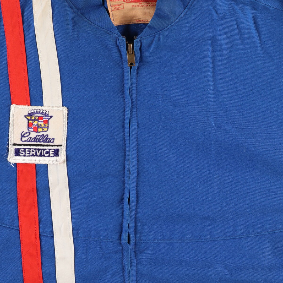 70s~80'S WORK WEAR CADILLAC Cadillac Racing Jacket Made in USA Men's M Size Vintage /eaa474964