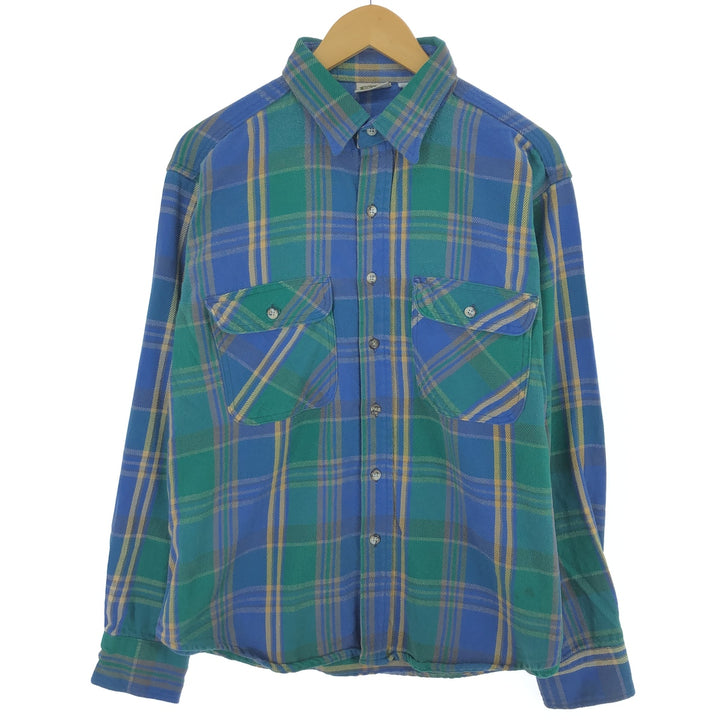 90'S Five Brother Long Sleeve Flannel Check Shirt Men's XL Vintage /eaa475040