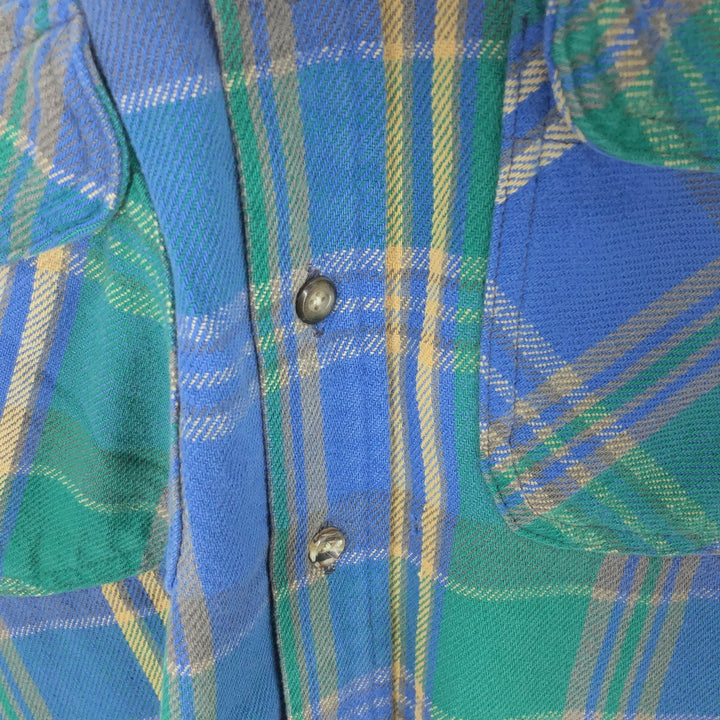 90'S Five Brother Long Sleeve Flannel Check Shirt Men's XL Vintage /eaa475040