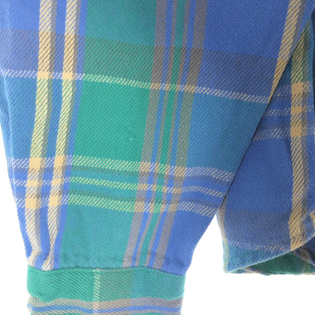 90'S Five Brother Long Sleeve Flannel Check Shirt Men's XL Vintage /eaa475040